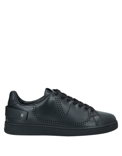 Shop Valentino Garavani Man Sneakers Black Size 8 Soft Leather