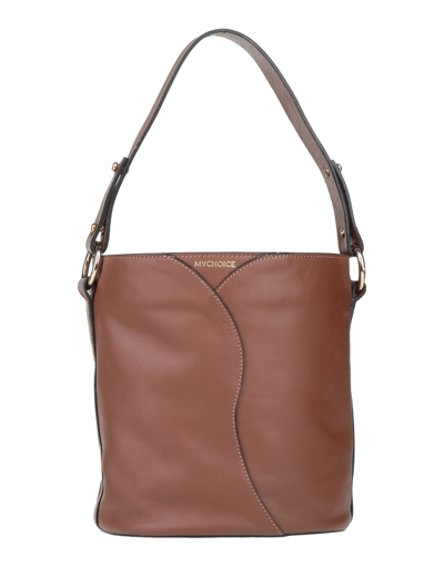 Shop My Choice Handbags In Brown
