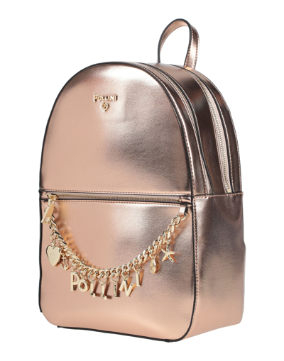 Shop Pollini Backpacks In Copper