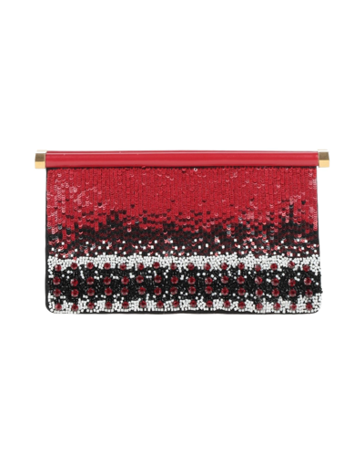 Shop Valentino Garavani Woman Handbag Red Size - Leather, Textile Fibers