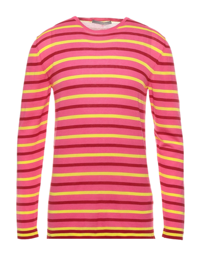 Shop Ermanno Scervino Man Sweater Pink Size 42 Cotton