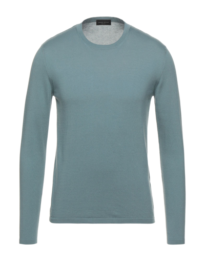 Shop Roberto Collina Sweaters In Pastel Blue