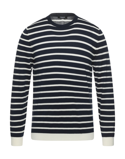 Shop +39 Masq Man Sweater Midnight Blue Size 3xl Cotton, Viscose, Nylon