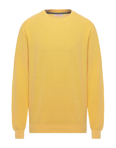Shop Sun 68 Man Sweater Yellow Size Xxl Cotton