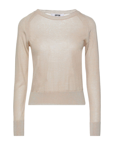 Shop Mauro Grifoni Sweaters In Beige
