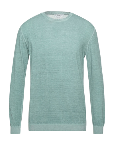 Shop Seventy Sergio Tegon Man Sweater Light Green Size 3xl Cotton