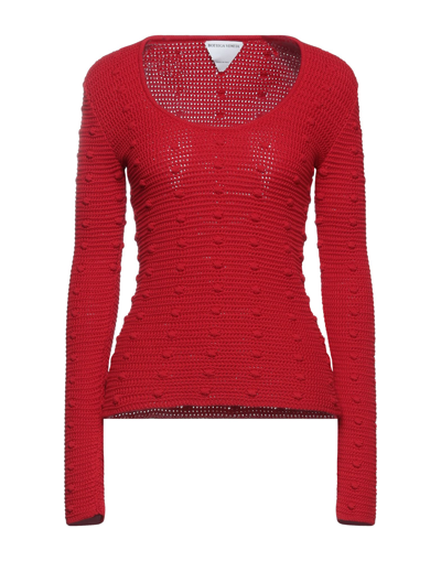 Shop Bottega Veneta Woman Sweater Red Size S Cotton, Polyamide, Elastane