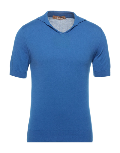 Shop Obvious Basic Sweaters In Bright Blue