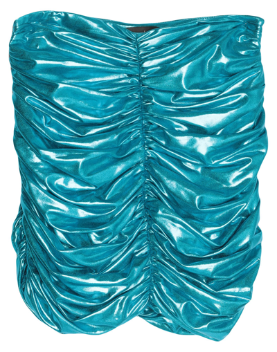 Shop Actualee Mini Skirts In Turquoise