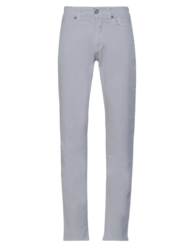 Shop Jeckerson Man Pants Grey Size 28 Cotton, Elastane