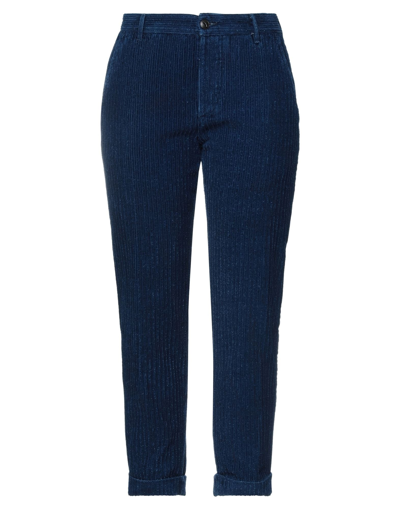 Shop Care Label Woman Pants Bright Blue Size 32 Cotton