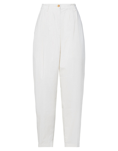 Shop Department 5 Woman Pants Ivory Size 26 Cotton In White