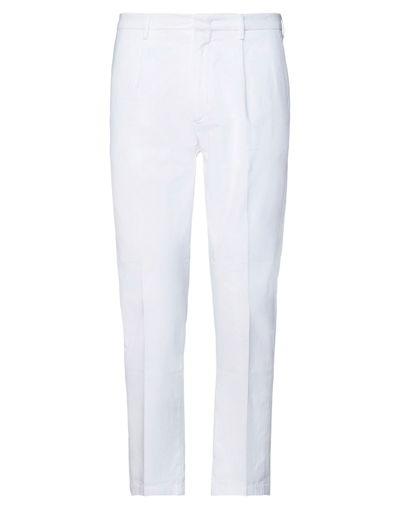 Shop Be Able Man Pants White Size 36 Cotton, Elastane