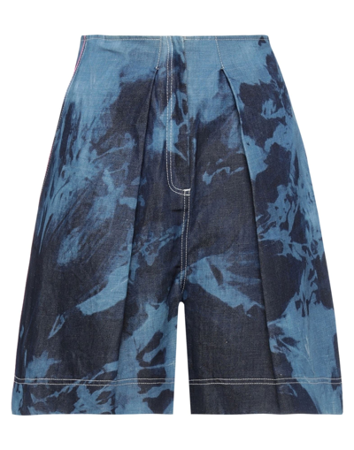Shop Gna G!na Denim Shorts In Blue