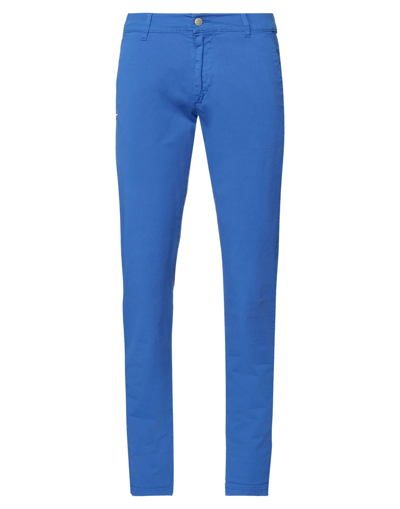 Shop Grey Daniele Alessandrini Pants In Bright Blue