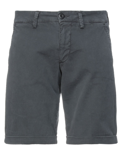 Shop Modfitters Man Shorts & Bermuda Shorts Lead Size 28 Cotton, Elastane In Grey