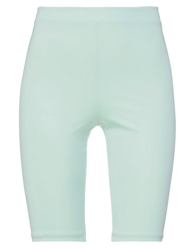 Shop Kontatto Woman Shorts & Bermuda Shorts Light Green Size S Polyester, Elastane