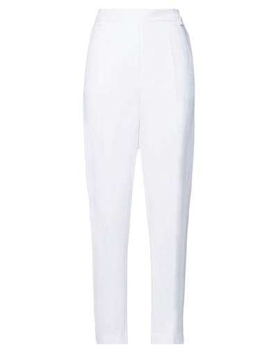 Shop Diane Krüger Woman Pants White Size 10 Viscose, Linen