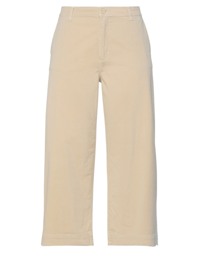 TWINSET TWINSET WOMAN PANTS SAND SIZE 12 COTTON, ELASTANE 13660058MC 5