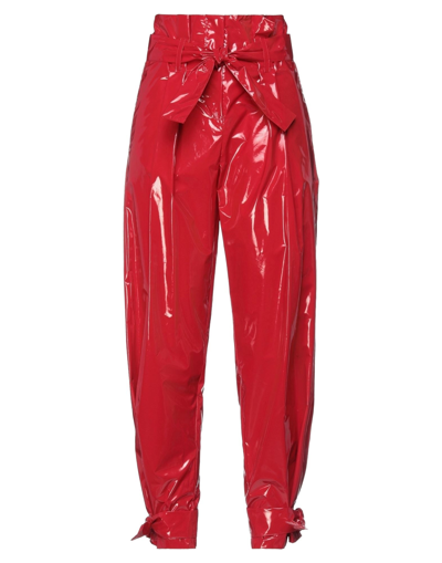 Shop Gaelle Paris Gaëlle Paris Woman Pants Red Size 4 Polyurethane, Cotton