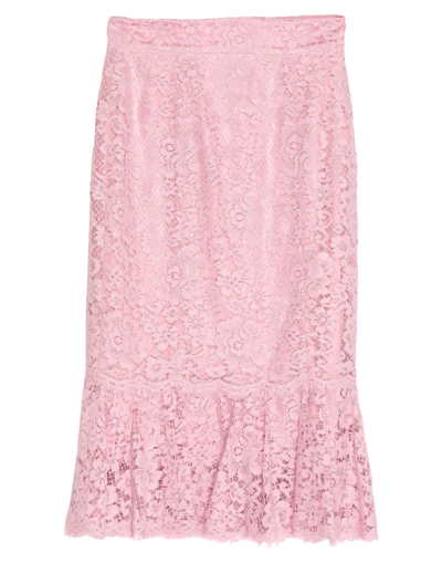 Shop Dolce & Gabbana Midi Skirts In Pink