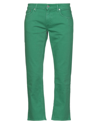 Shop Department 5 Man Jeans Green Size 30 Cotton, Elastane