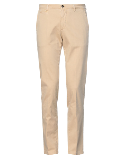 Shop Briglia 1949 Man Pants Sand Size 34 Cotton, Elastane In Beige
