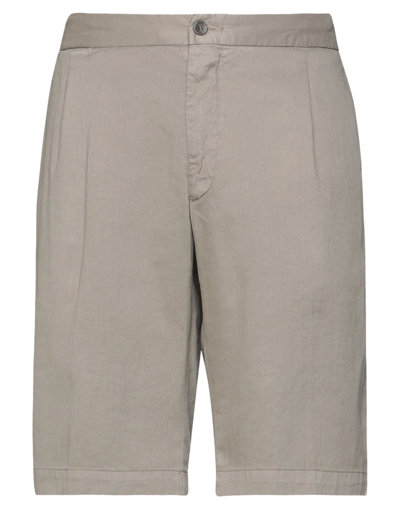 Shop Devore Incipit Man Shorts & Bermuda Shorts Light Grey Size 28 Linen, Cotton, Elastane