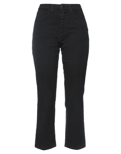 Shop Bonheur Woman Denim Pants Black Size 27 Cotton, Elastane