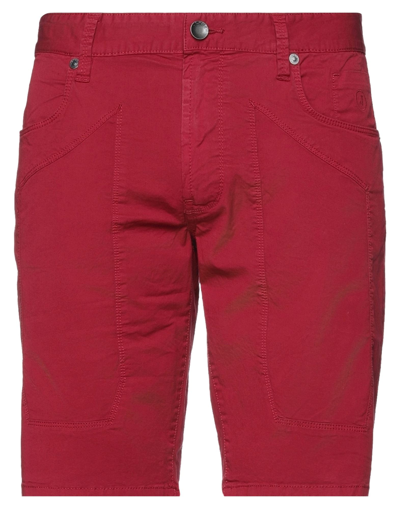 Shop Jeckerson Shorts & Bermuda Shorts In Brick Red
