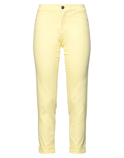Shop Dismero Woman Jeans Yellow Size 27 Cotton, Polyester, Elastane