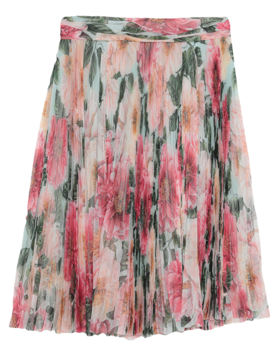 Shop Dolce & Gabbana Woman Midi Skirt Light Green Size 6 Silk