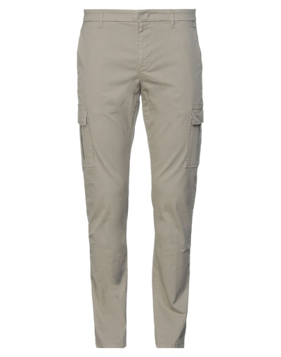 Shop Dondup Man Pants Dove Grey Size 29 Cotton, Elastane