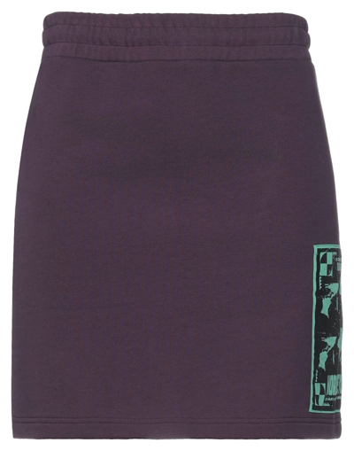 Shop Mcq By Alexander Mcqueen Mcq Alexander Mcqueen Woman Mini Skirt Purple Size M Cotton, Polyester, Elastane