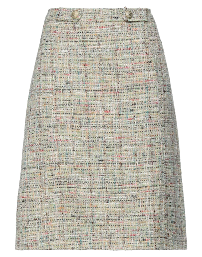 Shop Etro Woman Midi Skirt Light Green Size 12 Cotton, Polyamide, Polyester, Acrylic, Wool