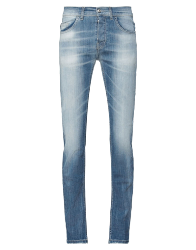 Shop Frankie Morello Man Jeans Blue Size 34 Cotton, Elastane
