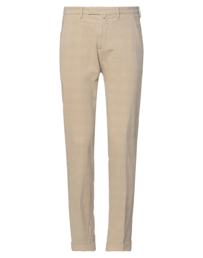 Shop Briglia 1949 Man Pants Beige Size 38 Cotton, Elastane