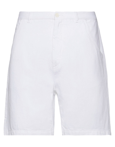 Shop Pence Man Shorts & Bermuda Shorts White Size 34 Cotton, Lyocell