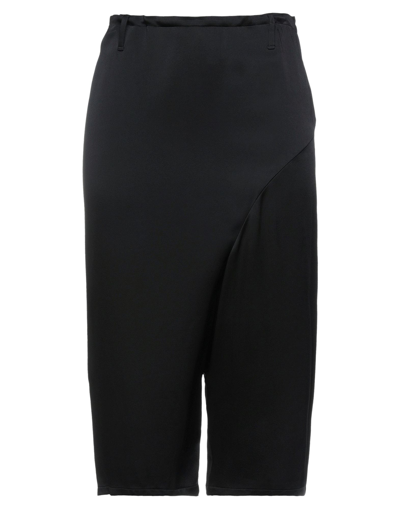 Shop Ann Demeulemeester Woman Shorts & Bermuda Shorts Black Size 8 Acetate, Rayon