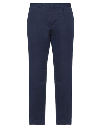 Shop Briglia 1949 Man Pants Midnight Blue Size 31 Cotton, Linen