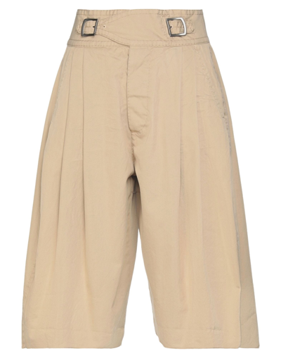 Shop Dsquared2 Woman Shorts & Bermuda Shorts Beige Size 2 Cotton