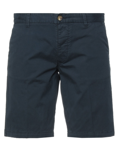 Shop Blauer Man Shorts & Bermuda Shorts Midnight Blue Size 32 Cotton, Elastane