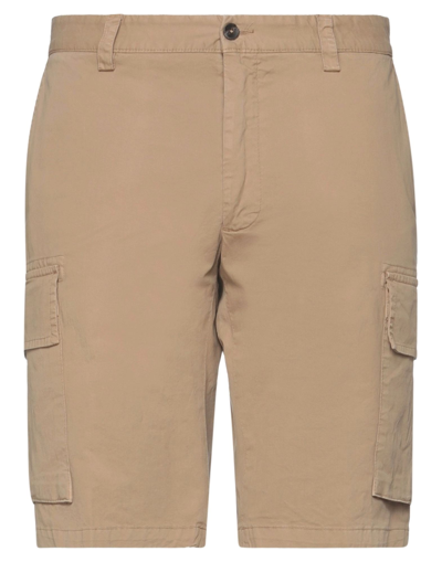 Shop Devore Incipit Man Shorts & Bermuda Shorts Beige Size 32 Cotton, Elastane