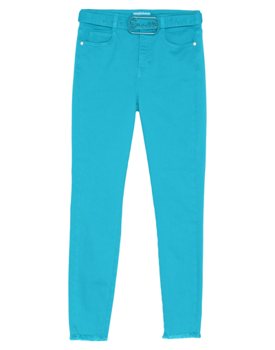 Shop Gaelle Paris Gaëlle Paris Woman Jeans Azure Size 31 Cotton, Polyester, Elastane In Blue