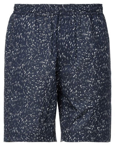 Shop Mauro Grifoni Shorts & Bermuda Shorts In Dark Blue