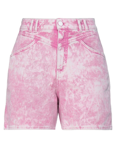 Shop Department 5 Woman Denim Shorts Pink Size 29 Cotton, Elastane