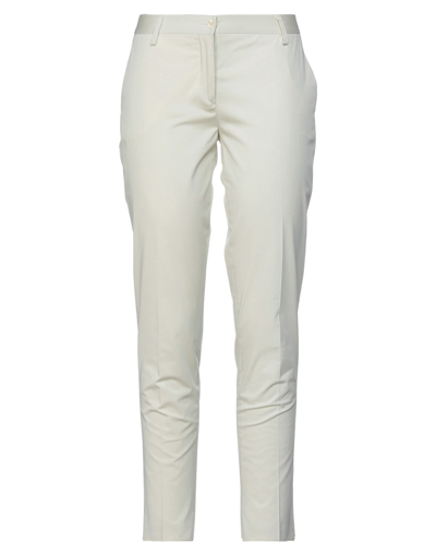 Shop Brian Dales Woman Pants Ivory Size 10 Cotton, Elastane In White