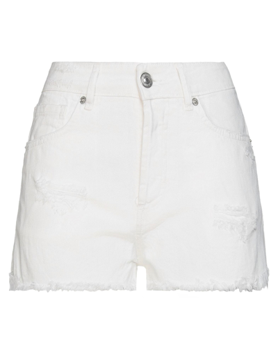 Shop Aniye By Woman Denim Shorts White Size 29 Cotton