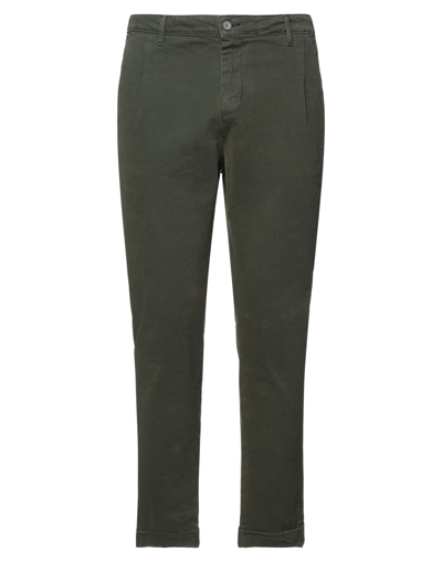 Shop Stilosophy Industry Stilosophy Man Pants Military Green Size 28 Cotton, Elastane