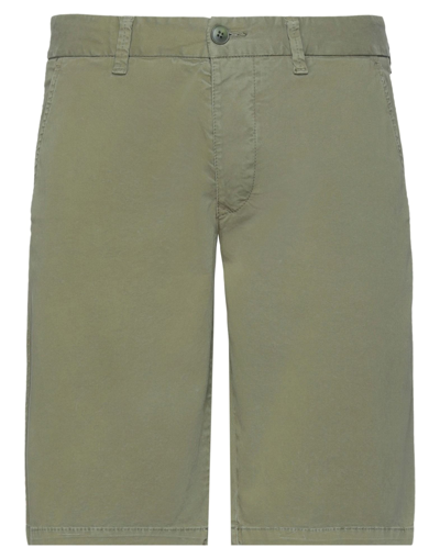 Shop Blauer Man Shorts & Bermuda Shorts Yellow Size 32 Cotton, Elastane